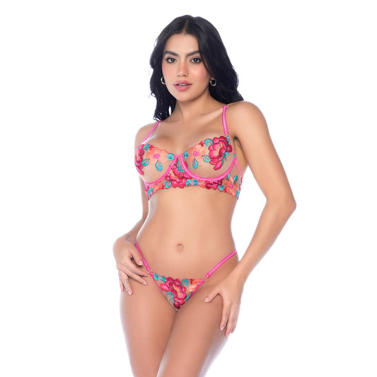 Lencería Conjunto Flor