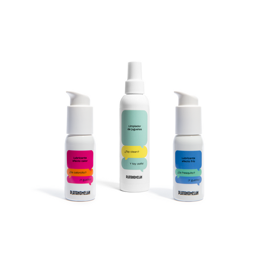 Pack cosmética Pack Lubricante efecto calor + frío + limpiador