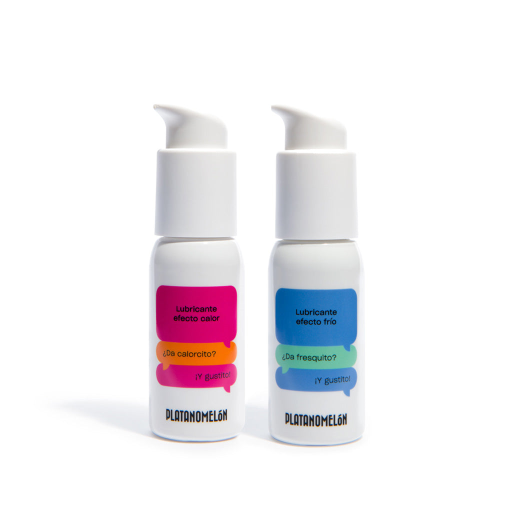 Lubricante efecto calor + frío Pack cosmética Platanomelón 1
