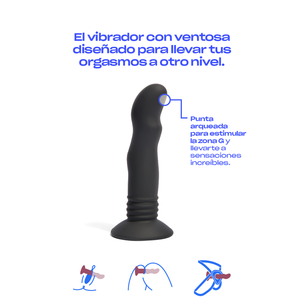 Andy Vibrador con ventosa Platanomelón 2