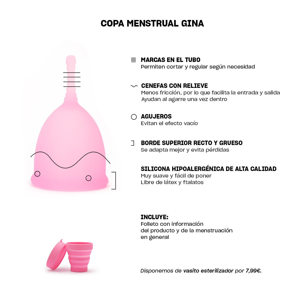 Salud e higiene Copa menstrual Gina de Platanomelón